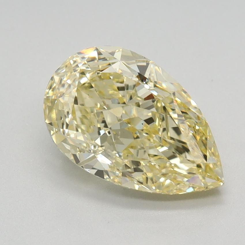 1.90 Ct. Fancy Intense Yellow Pear Lab Grown Diamond