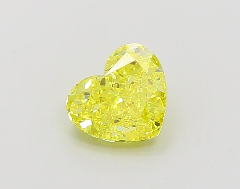 1.23 Ct. Fancy Vivid Yellow Heart Lab Grown Diamond