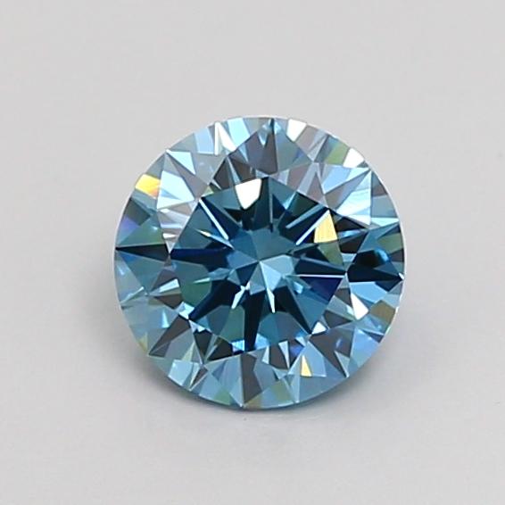 1.01 Ct. Fancy Vivid Blue Round Lab Grown Diamond