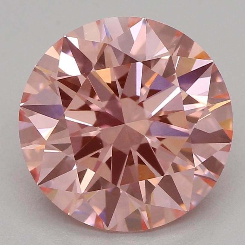 2.04 Ct. Fancy Vivid Pink Round Lab Grown Diamond