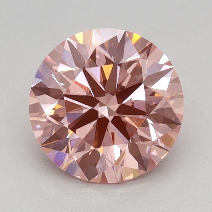 0.93 Ct. Fancy Vivid Pink Round Lab Grown Diamond