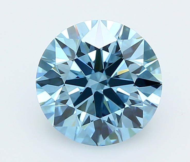 2.31 Ct. Fancy Vivid  Blue Round Lab Grown Diamond