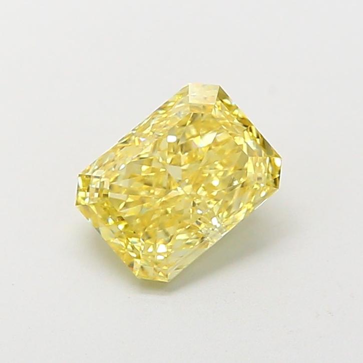 1.24 Ct. Fancy Vivid  Yellow Radiant Lab Grown Diamond