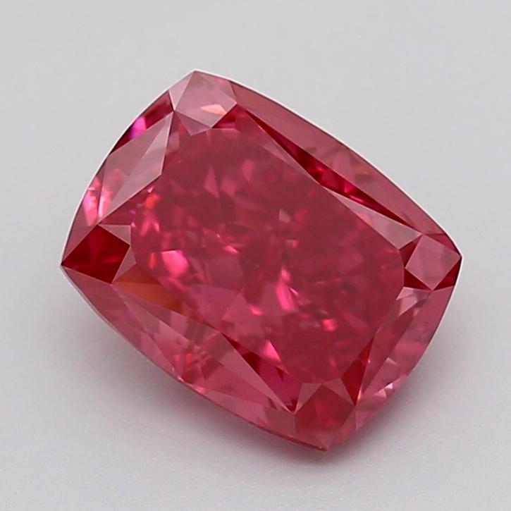 2.31 Ct. Fancy Vivid  Pink Cushion Lab Grown Diamond