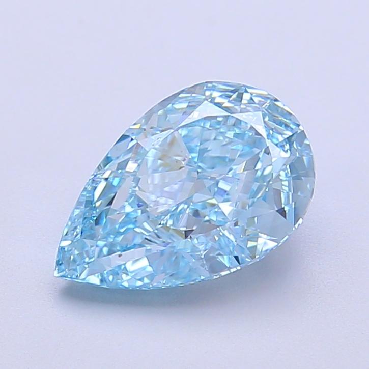 1.87 Ct. Fancy Vivid  Blue Pear Lab Grown Diamond