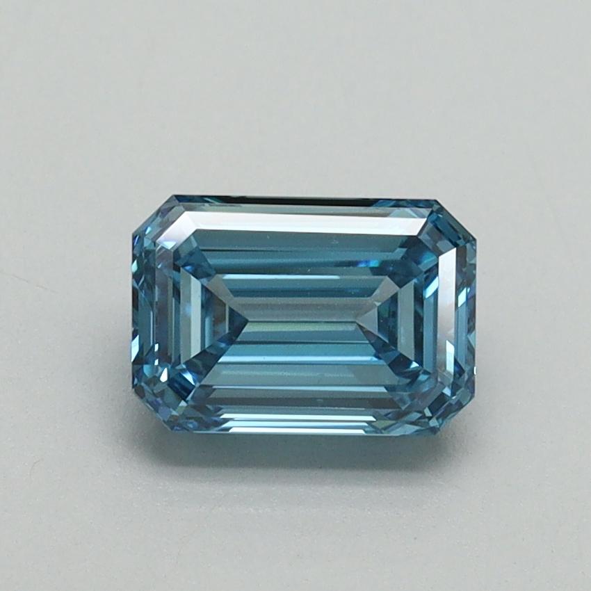 1.01 Ct. Fancy Vivid Blue Emerald Lab Grown Diamond