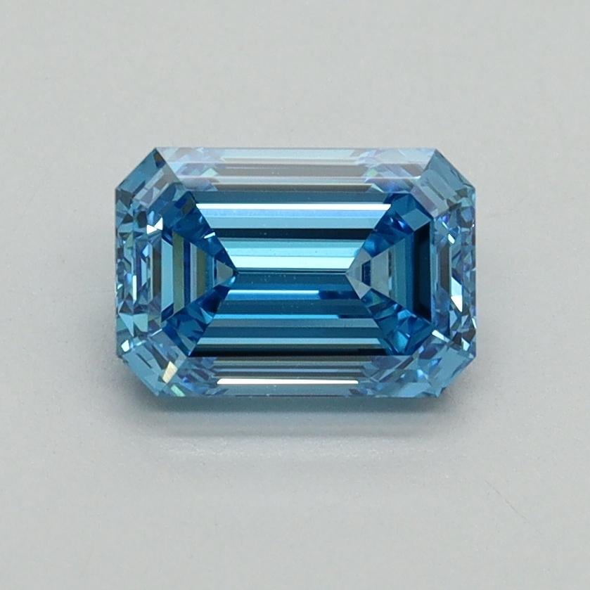 1.07 Ct. Fancy Vivid Blue Emerald Lab Grown Diamond