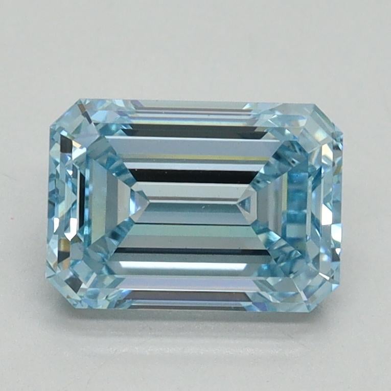1.58 Ct. Fancy Intense Blue Emerald Lab Grown Diamond