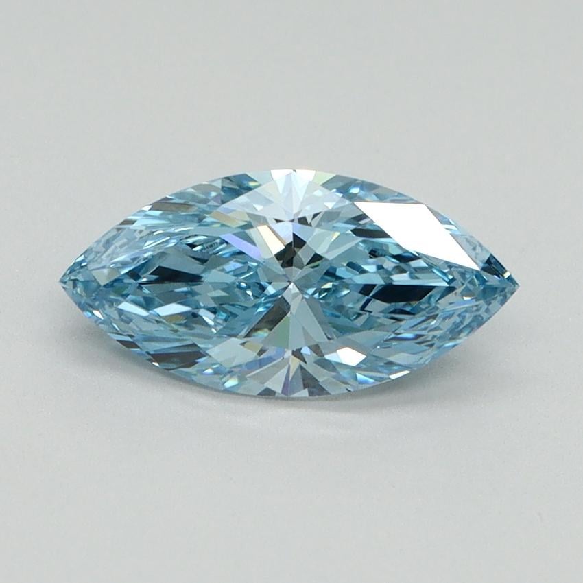 1.00 Ct. Fancy Vivid Blue Marquise Lab Grown Diamond