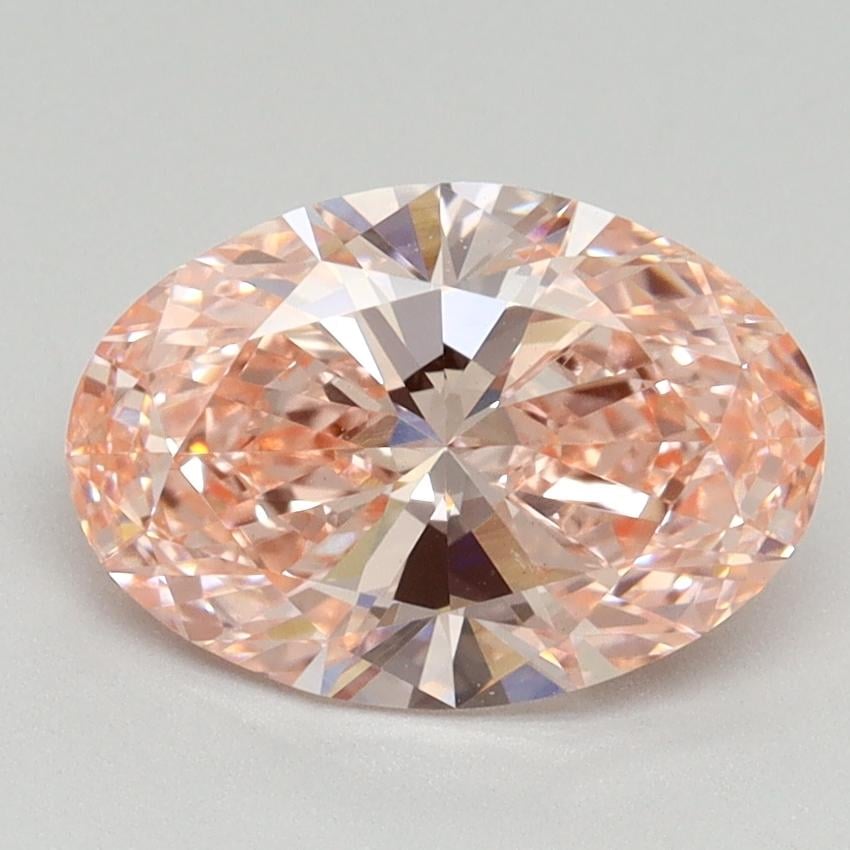 2.01 Ct. Fancy Vivid Pink Oval Lab Grown Diamond