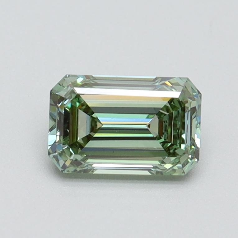 0.80 Ct. Fancy Vivid Green Emerald Lab Grown Diamond