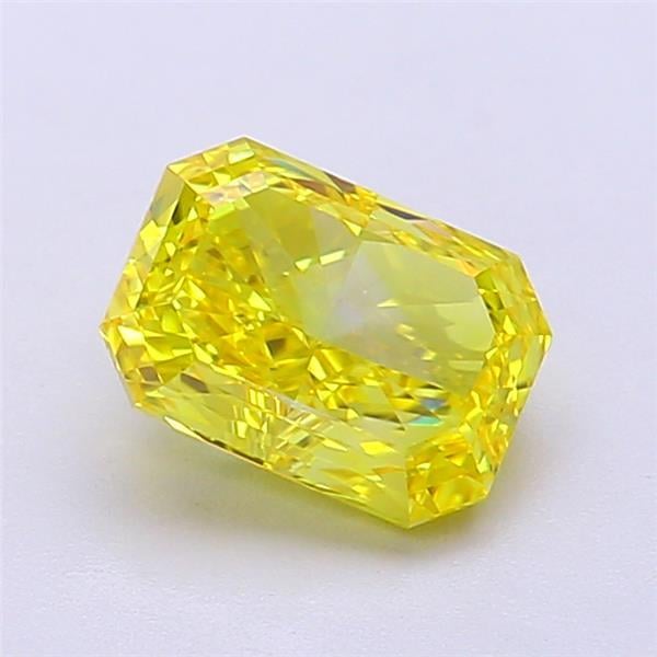 1.51 Ct. Fancy Vivid Yellow Radiant Lab Grown Diamond