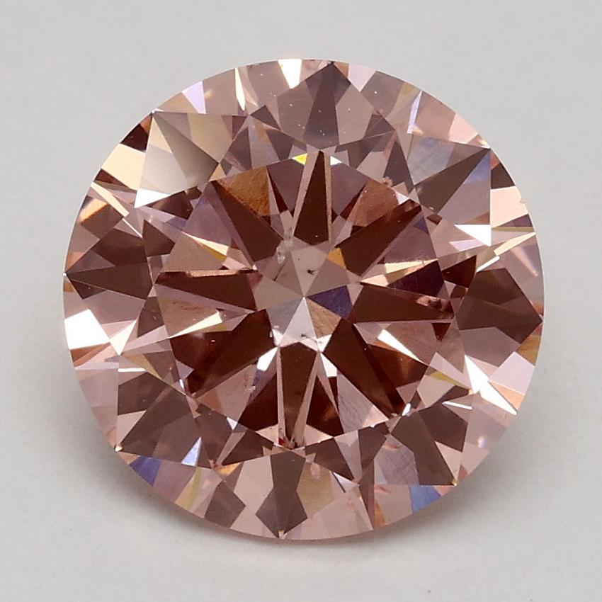 2.20 Ct. Fancy Intense Pink Round Lab Grown Diamond