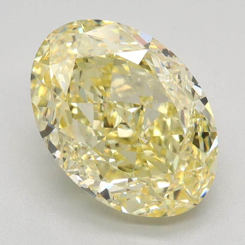 3.04 Ct. Fancy Intense Yellow Oval Lab Grown Diamond
