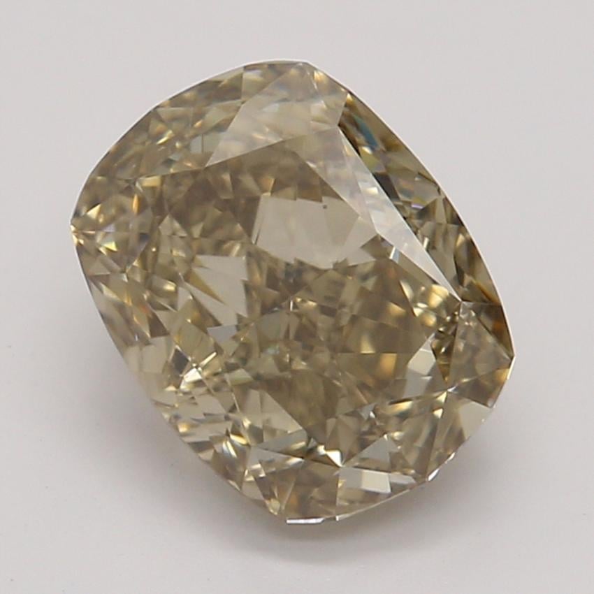 1.07 Ct. Fancy Dark Yellow-Brown Cushion Diamond