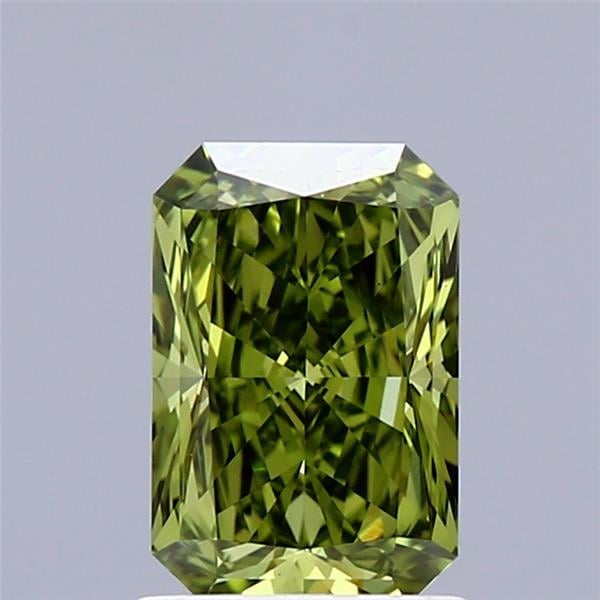 1.50 Ct. Fancy Vivid Green Radiant Lab Grown Diamond