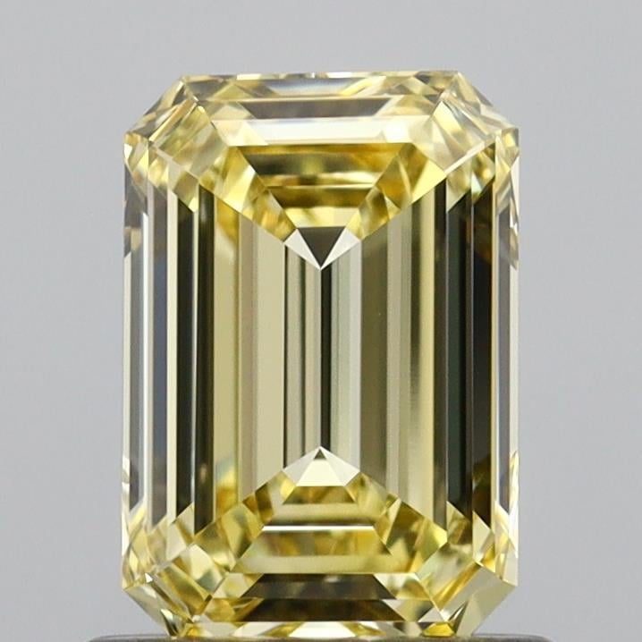 0.95 Ct. Fancy Yellow Emerald Lab Grown Diamond