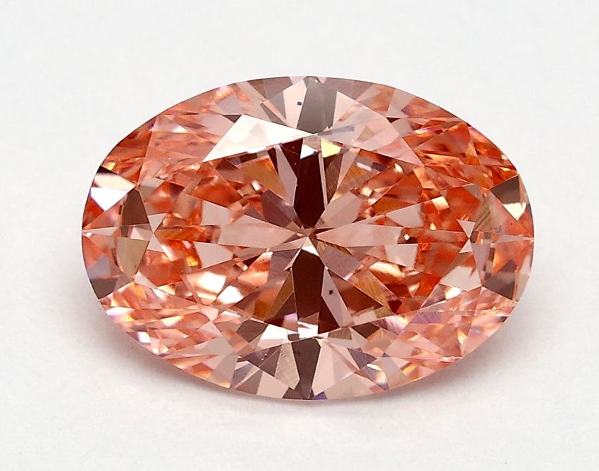 1.51 Ct. Fancy Vivid Pink Oval Lab Grown Diamond