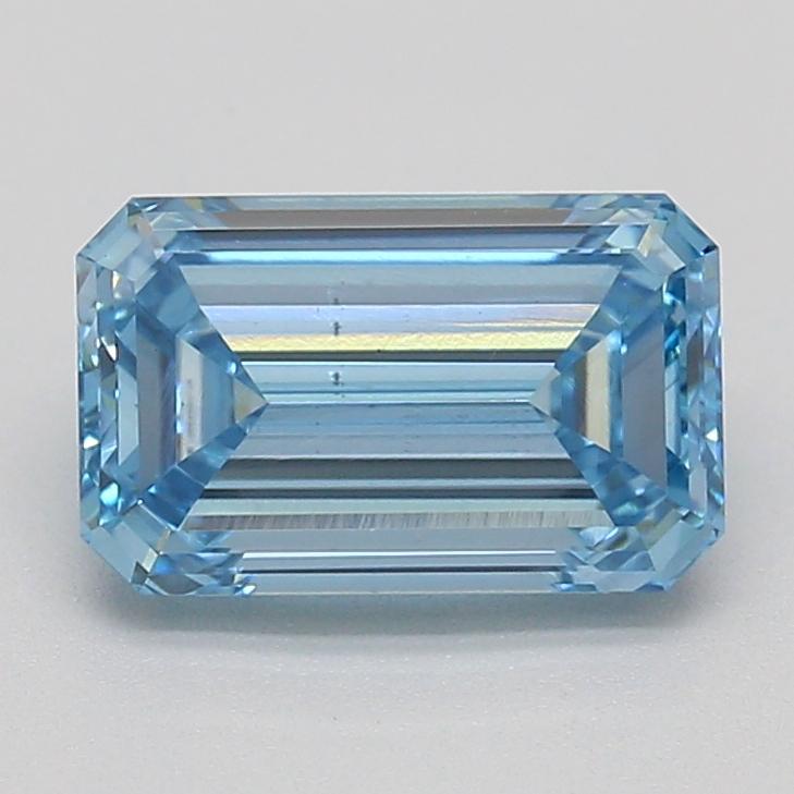 1.36 Ct. Fancy Intense Blue Emerald Lab Grown Diamond