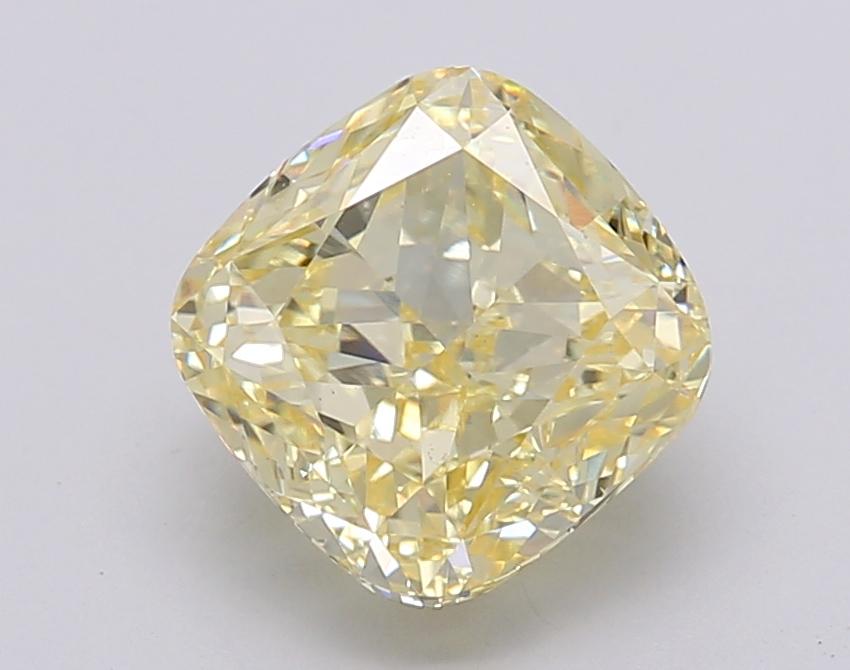 3.04 Ct. Fancy Intense Yellow Cushion Lab Grown Diamond