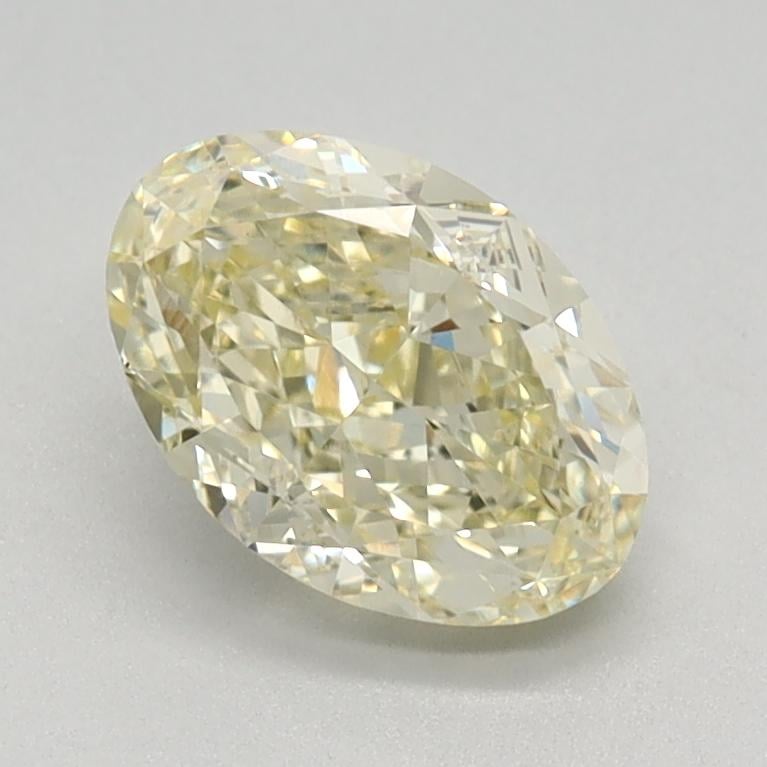 1.05 Ct. Fancy Light Yellow Oval Lab Grown Diamond