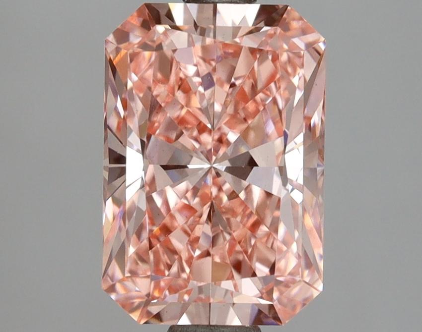 2.55 Ct. Fancy Vivid Pink Radiant Lab Grown Diamond