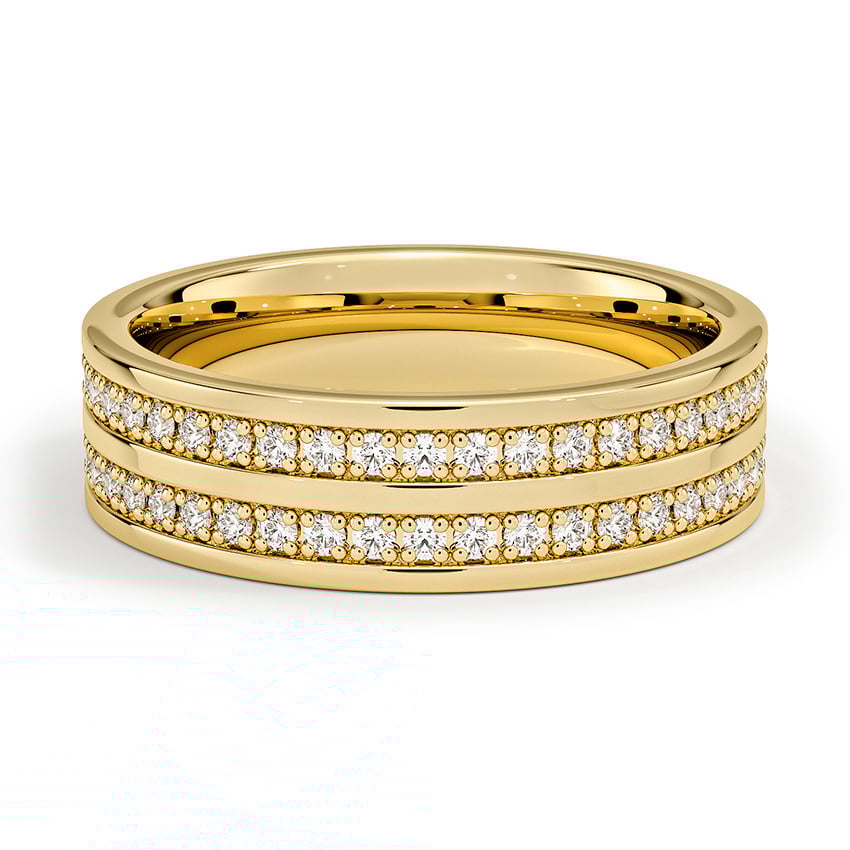 Custom Double Eternity Lab Diamond Ring