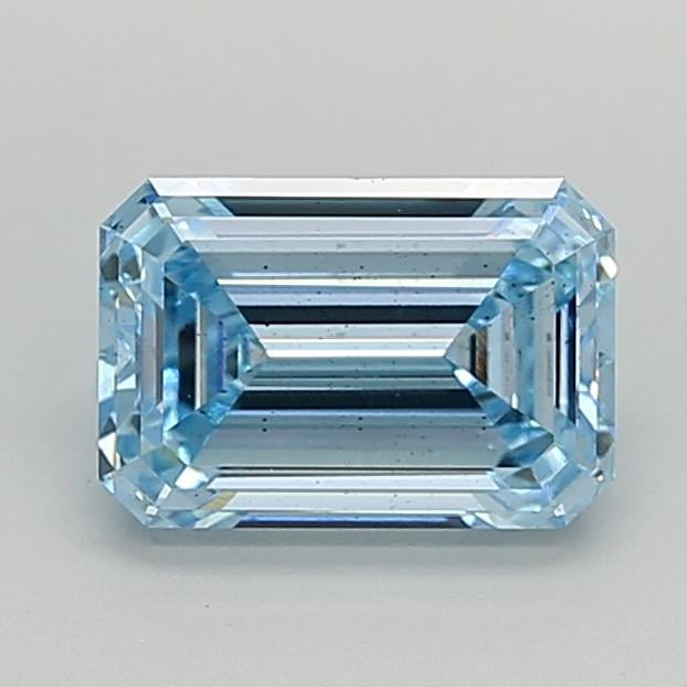 2.01 Ct. Fancy Intense  Blue Emerald Lab Grown Diamond