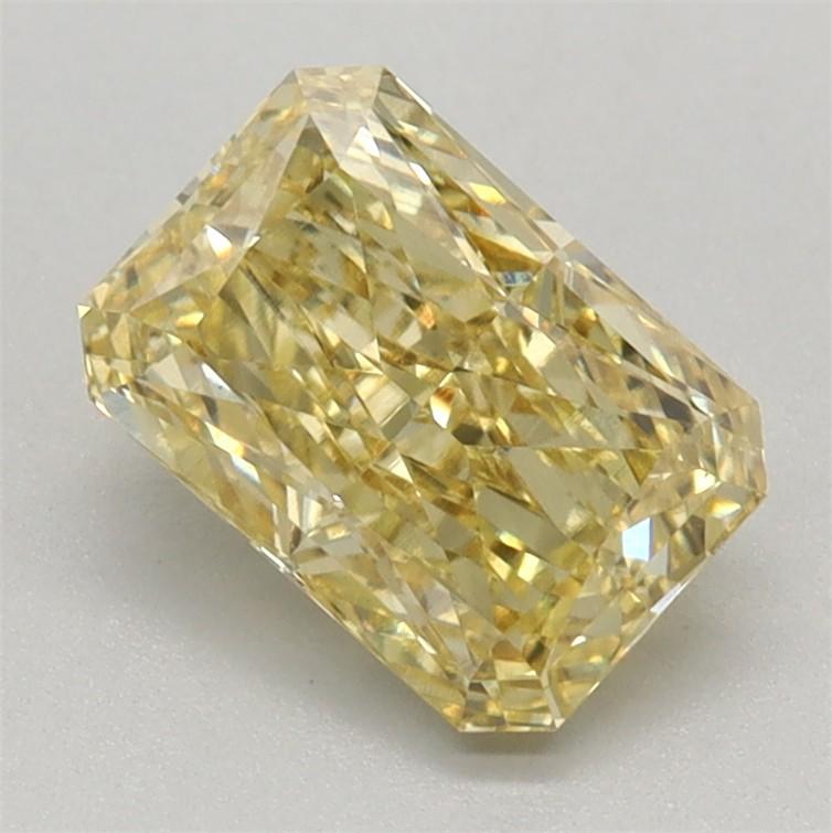 1.08 Ct. Fancy Vivid Yellow Radiant Lab Grown Diamond