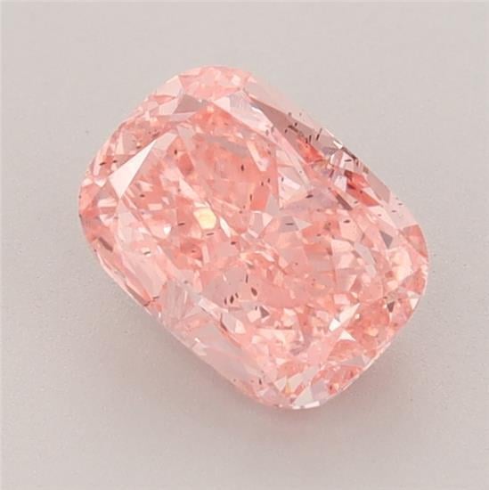 1.32 Ct. Fancy Vivid Pink Cushion Lab Grown Diamond