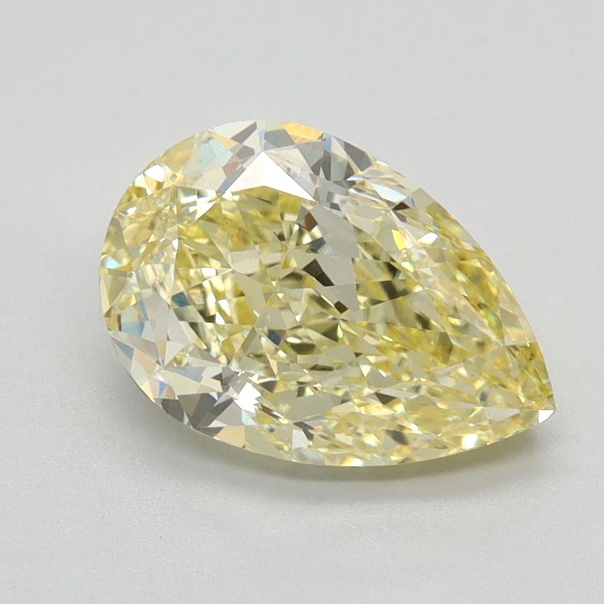 2.04 Ct. Fancy Intense Yellow Pear Lab Grown Diamond