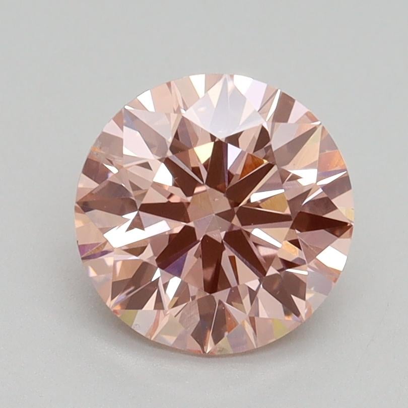 1.60 Ct. Fancy Intense Pink Round Lab Grown Diamond