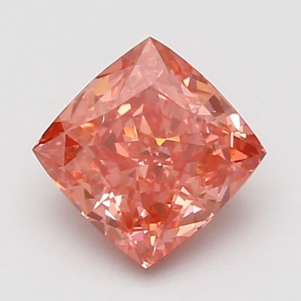 1.54 Ct. Fancy Vivid Pink Cushion Lab Grown Diamond