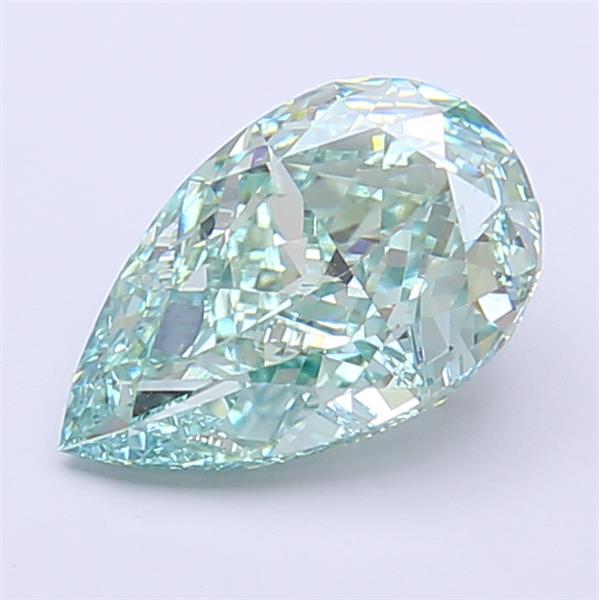 1.96 Ct. Fancy Vivid Green Pear Lab Grown Diamond