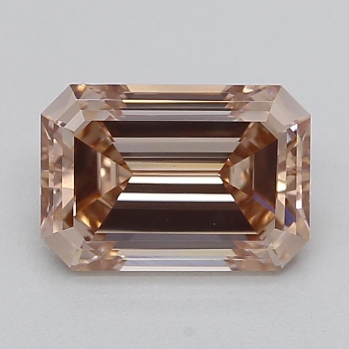 1.03 Ct. Fancy Light Pinkish Brown Emerald Lab Grown Diamond
