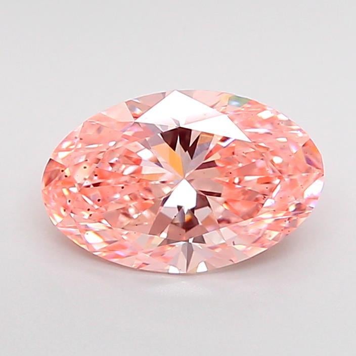 1.39 Ct. Fancy Vivid Pink Oval Lab Grown Diamond