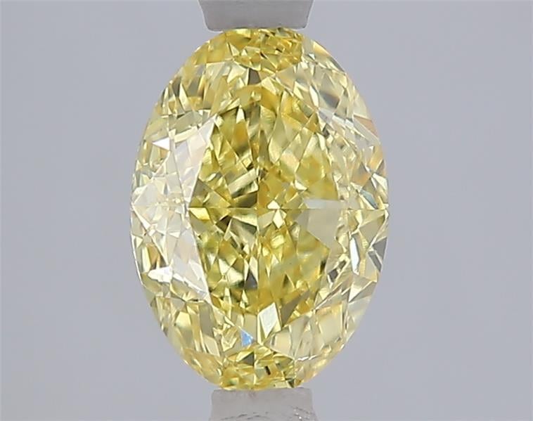 1.57 Ct. Fancy Intense Yellow Oval Lab Grown Diamond