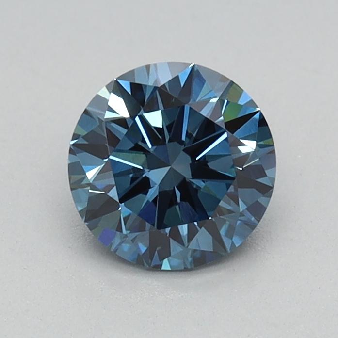 0.50 Ct. Fancy Vivid Blue Round Lab Grown Diamond