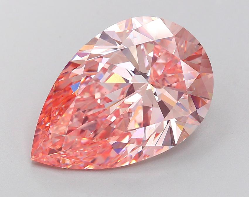 11.00 Ct. Fancy Vivid Pink Pear Lab Grown Diamond