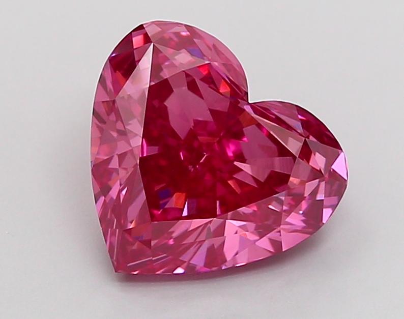 3.00 Ct. Fancy Vivid Pink Heart Lab Grown Diamond