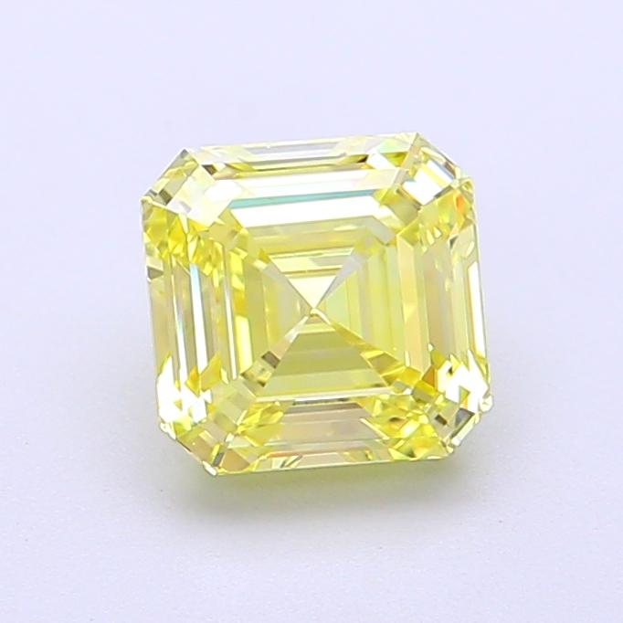 1.46 Ct. Fancy Intense  Yellow Asscher Lab Grown Diamond