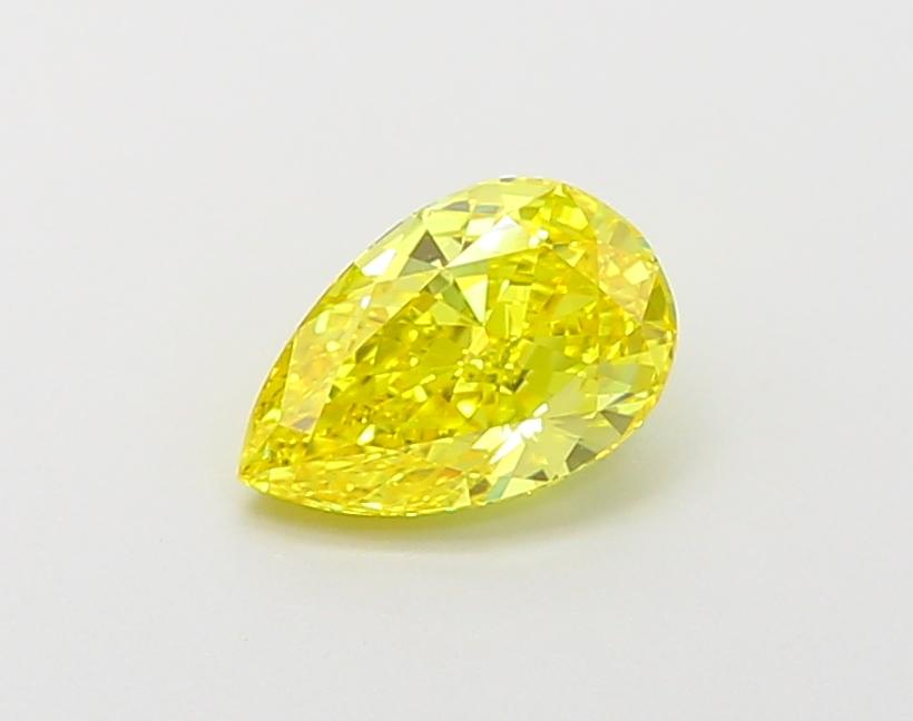 1.00 Ct. Fancy Vivid  Yellow Pear Lab Grown Diamond
