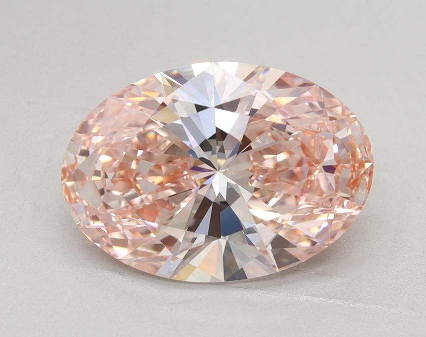 2.69 Ct. Fancy Intense Pink Oval Lab Grown Diamond