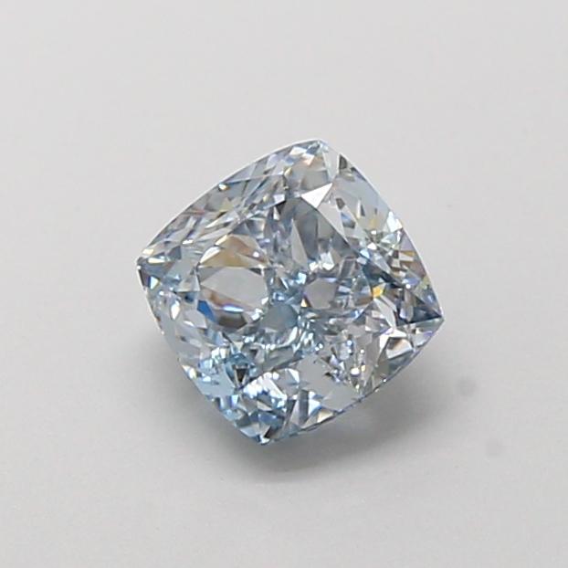1.12 Ct. Fancy Intense Blue Cushion Lab Grown Diamond