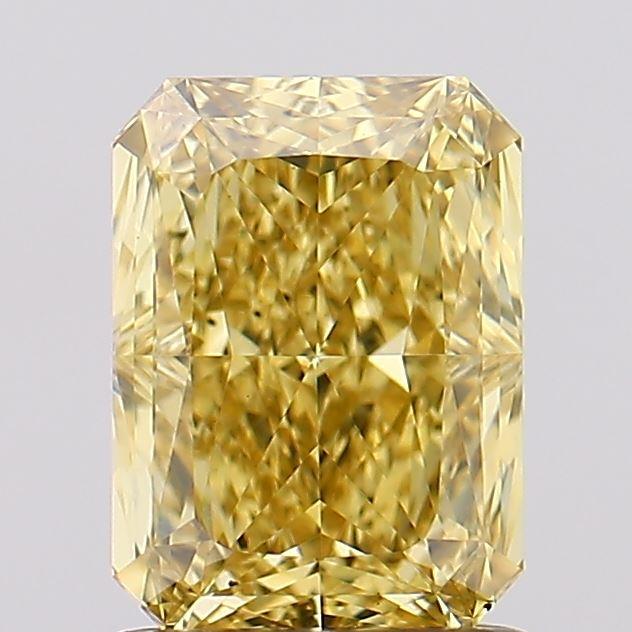 1.56 Ct. Fancy Vivid  Yellow Radiant Lab Grown Diamond
