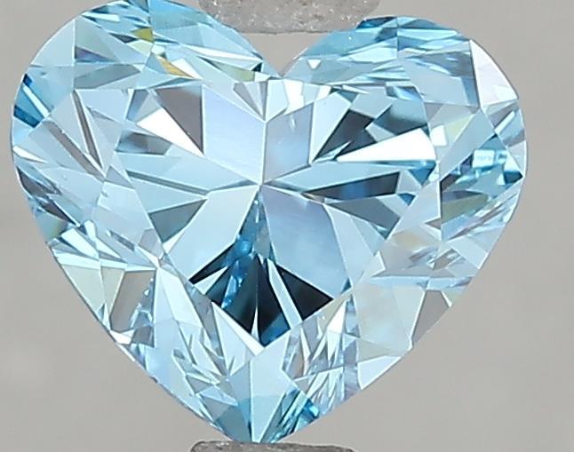 1.55 Ct. Fancy Vivid Blue Heart Lab Grown Diamond