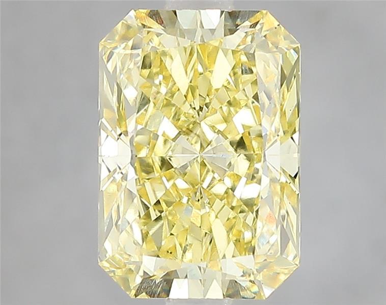 3.43 Ct. Fancy Vivid Yellow Radiant Lab Grown Diamond
