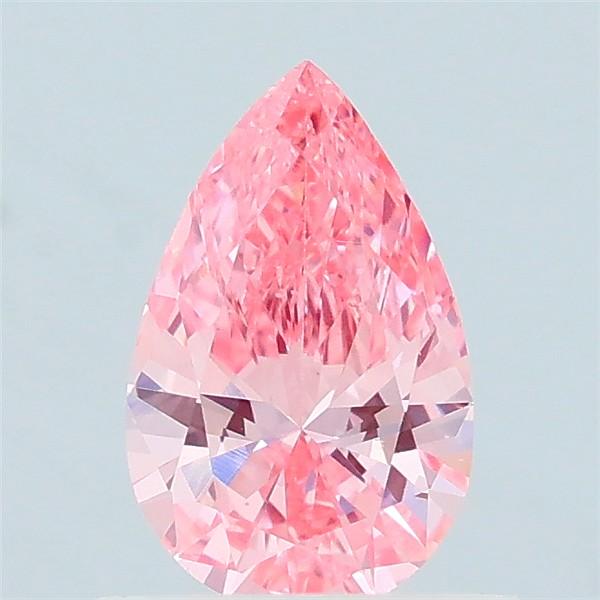 0.59 Ct. Fancy Vivid Pink Pear Lab Grown Diamond
