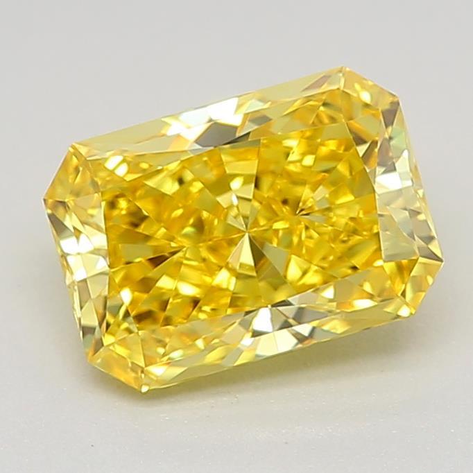 0.70 Ct. Fancy Vivid Yellow Radiant Lab Grown Diamond