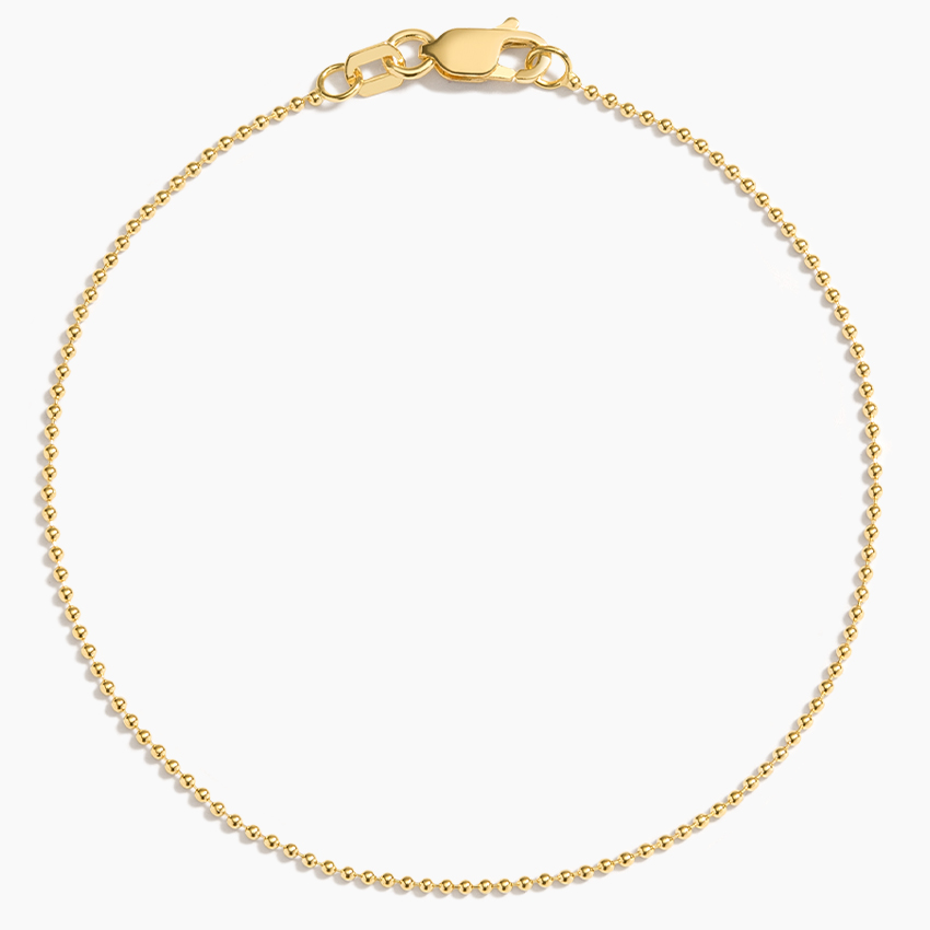 Cameron 6 in. Bead Chain Bracelet (1mm)
